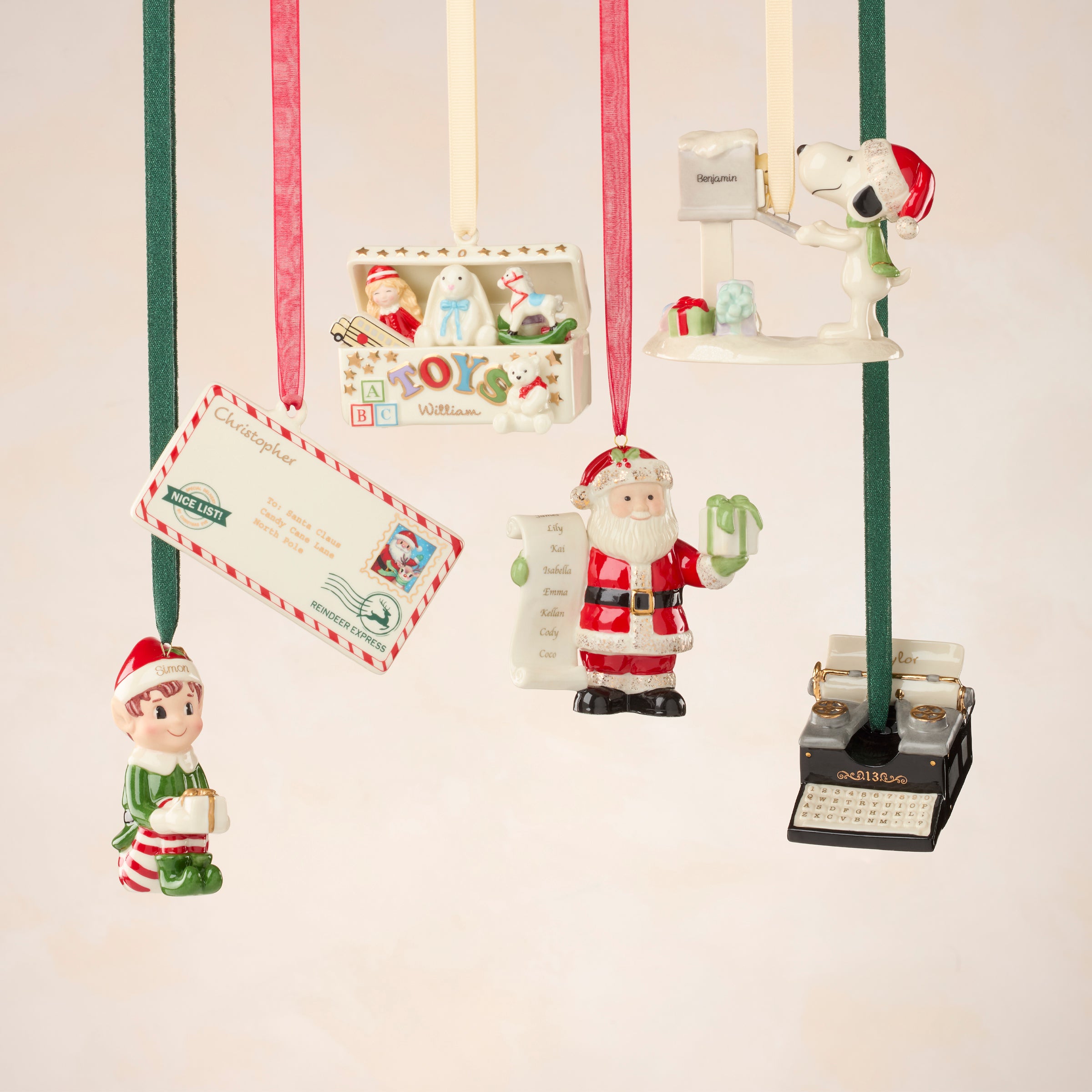 Personalized Typewriter Ornament
